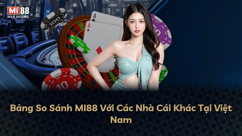 Bảng So Sánh MI88 Với Các Nhà Cái Khác Tại Việt Nam